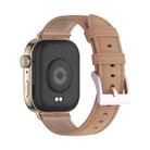 For Huawei Watch Fit3 MIJOBS Genuine Leather Watch Band(Apricot Light Gold) - 3