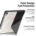 For Samsung Galaxy Tab S9 / S9 FE DUX DUCIS Magi Series Smart Leather Tablet Case(Black) - 3