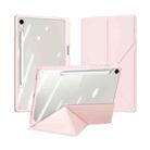 For Samsung Galaxy Tab S9 / S9 FE DUX DUCIS Magi Series Smart Leather Tablet Case(Pink) - 1