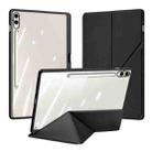 For Samsung Galaxy Tab S9+ / S9 FE+ DUX DUCIS Magi Series Smart Leather Tablet Case(Black) - 1