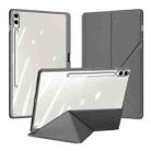 For Samsung Galaxy Tab S9+ / S9 FE+ DUX DUCIS Magi Series Smart Leather Tablet Case(Grey) - 1