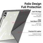 For Samsung Galaxy Tab S9+ / S9 FE+ DUX DUCIS Magi Series Smart Leather Tablet Case(Grey) - 3