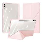For Samsung Galaxy Tab S9+ / S9 FE+ DUX DUCIS Magi Series Smart Leather Tablet Case(Pink) - 1