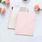 For Samsung Galaxy Tab S9+ / S9 FE+ DUX DUCIS Magi Series Smart Leather Tablet Case(Pink) - 2