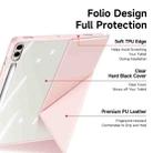 For Samsung Galaxy Tab S9+ / S9 FE+ DUX DUCIS Magi Series Smart Leather Tablet Case(Pink) - 3