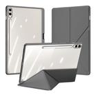 For Samsung Galaxy Tab S10+ DUX DUCIS Magi Series Smart Leather Tablet Case(Grey) - 1