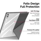For Samsung Galaxy Tab S10 Ultra DUX DUCIS Magi Series Smart Leather Tablet Case(Grey) - 3