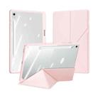 For Samsung Galaxy Tab S10 FE+ DUX DUCIS Magi Series Smart Leather Tablet Case(Pink) - 1