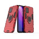 For Xiaomi Mi 10 Lite 5G PC + TPU Anti-fall Protective Case with Ring Holder(Red) - 1