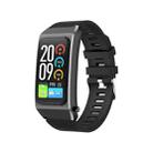 A8 1.98 inch 2 in 1 Bluetooth Earphone Silicone Strap Smart Watch, Support ECG / NFC(Black) - 2