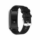 A8 1.98 inch 2 in 1 Bluetooth Earphone Silicone Strap Smart Watch, Support ECG / NFC(Black) - 3