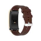 A8 1.98 inch 2 in 1 Bluetooth Earphone Silicone Strap Smart Watch, Support ECG / NFC(Brown) - 3