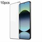 For Redmi Note 14S 4G 10pcs DUX DUCIS 0.33mm 9H Medium Alumina Tempered Glass Film - 1
