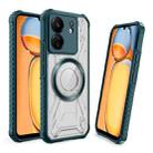 For Redmi 13C CD Texture Magsafe Phone Case(Dark Green) - 1