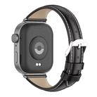 For Huawei Watch Fit3 MIJOBS Slim Genuine Leather Watch Band(Black) - 3