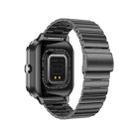 D8 Pro 2.01 inch 2 in 1 Bluetooth Earphone Steel Strap Smart Watch, Support NFC with Cover(Black) - 3