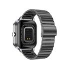 D8 Pro 2.01 inch 2 in 1 Bluetooth Earphone Steel Strap Smart Watch, Support NFC with Cover(Space Grey) - 3