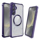 For Samsung Galaxy S24 5G CD Texture Magsafe Phone Case(Dark Purple) - 1