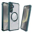 For Samsung Galaxy S24 5G CD Texture Magsafe Phone Case(Dark Green) - 1