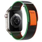 For Apple Watch Series 8 41mm Dual-Section Loop Nylon Watch Band(Black Unity) - 1
