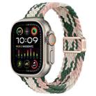 For Apple Watch Ultra 2 49mm Slim Magnetic Buckle Nylon Braided Watch Band(Pink Star Cactus) - 1