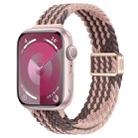 For Apple Watch Series 9 45mm Slim Magnetic Buckle Nylon Braided Watch Band(Smoky Violet) - 1