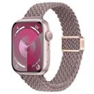 For Apple Watch Series 8 41mm Slim Magnetic Buckle Nylon Braided Watch Band(Smoke Purple) - 1