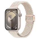 For Apple Watch Series 7 41mm Slim Magnetic Buckle Nylon Braided Watch Band(Spring Sakura) - 1