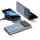 For Xiaomi Mix Fold 4 Black Frame Woven Texture PU Phone Case(Light Blue) - 2