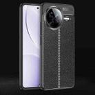 For Redmi K80 Pro Litchi Texture Shockproof TPU Phone Case(Black) - 1