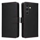 For Samsung Galaxy S25 5G BETOPNICE BN-005 2 in 1 Detachable Imitate Genuine Leather Phone Case(Black) - 1