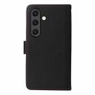 For Samsung Galaxy S25 5G BETOPNICE BN-005 2 in 1 Detachable Imitate Genuine Leather Phone Case(Black) - 3