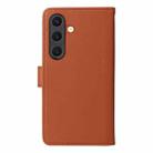 For Samsung Galaxy S25 5G BETOPNICE BN-005 2 in 1 Detachable Imitate Genuine Leather Phone Case(Brown) - 3