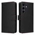 For Samsung Galaxy S25+ 5G BETOPNICE BN-005 2 in 1 Detachable Imitate Genuine Leather Phone Case(Black) - 1