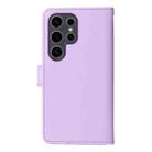For Samsung Galaxy S25 Ultra 5G BETOPNICE BN-005 2 in 1 Detachable Imitate Genuine Leather Phone Case(Light Purple) - 3
