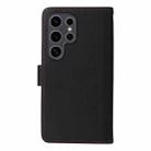 For Samsung Galaxy S25 Ultra 5G BETOPNICE BN-005 2 in 1 Detachable Imitate Genuine Leather Phone Case(Black) - 3
