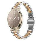 For Garmin Lily 2 Seven-beads 14mm Stainless Steel Watch Band(Silver Rose Gold) - 1