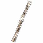 For Garmin Lily 2 Seven-beads 14mm Stainless Steel Watch Band(Silver Rose Gold) - 2