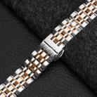 For Garmin Lily 2 Seven-beads 14mm Stainless Steel Watch Band(Silver Rose Gold) - 3