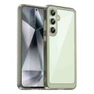 For Samsung Galaxy S24 FE 5G Colorful Series Acrylic Hybrid TPU Phone Case(Transparent Grey) - 1