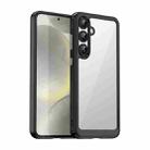 For Samsung Galaxy S25+ 5G Colorful Series Acrylic Hybrid TPU Phone Case(Black) - 1