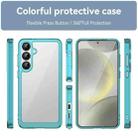 For Samsung Galaxy S25+ 5G Colorful Series Acrylic Hybrid TPU Phone Case(Transparent Blue) - 2