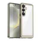 For Samsung Galaxy S25 5G Colorful Series Acrylic Hybrid TPU Phone Case(Transparent Grey) - 1
