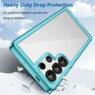 For Samsung Galaxy S25 Ultra 5G Colorful Series Acrylic Hybrid TPU Phone Case(Transparent Blue) - 3
