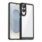 For Samsung Galaxy S25 Edge 5G Colorful Series Acrylic Hybrid TPU Phone Case(Black) - 1