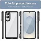 For Samsung Galaxy S25 Edge 5G Colorful Series Acrylic Hybrid TPU Phone Case(Black) - 2