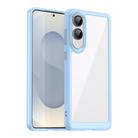For Samsung Galaxy S25 Edge 5G Colorful Series Acrylic Hybrid TPU Phone Case(Blue) - 1