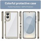 For Samsung Galaxy S25 Edge 5G Colorful Series Acrylic Hybrid TPU Phone Case(Transparent Grey) - 2