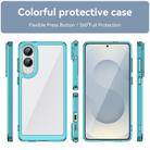 For Samsung Galaxy S25 Edge 5G Colorful Series Acrylic Hybrid TPU Phone Case(Transparent Blue) - 2