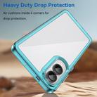 For Samsung Galaxy S25 Edge 5G Colorful Series Acrylic Hybrid TPU Phone Case(Transparent Blue) - 3
